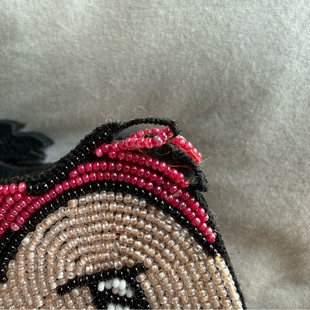 SUPER RARE LE Vintage Olympia Le-Tan x Disney Cheshire Cat Beaded Clutch Bag - Picture 7 of 7